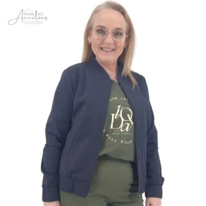 Mi Piace Bomber jasje bonded travel Navy